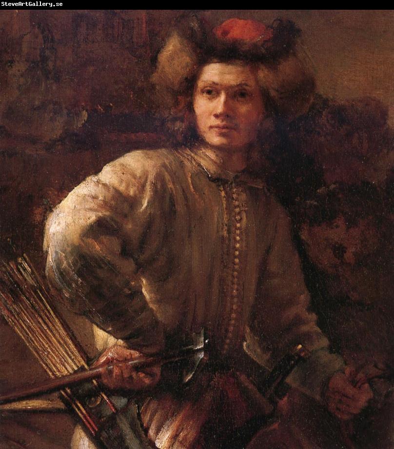 Rembrandt van rijn Details of The Polish rider